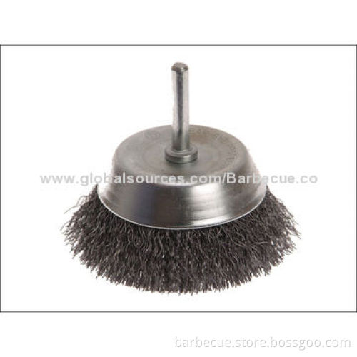BBQ tool sets, twisted cup brush, made of carbon steel, sized 4/5/6/7/8"